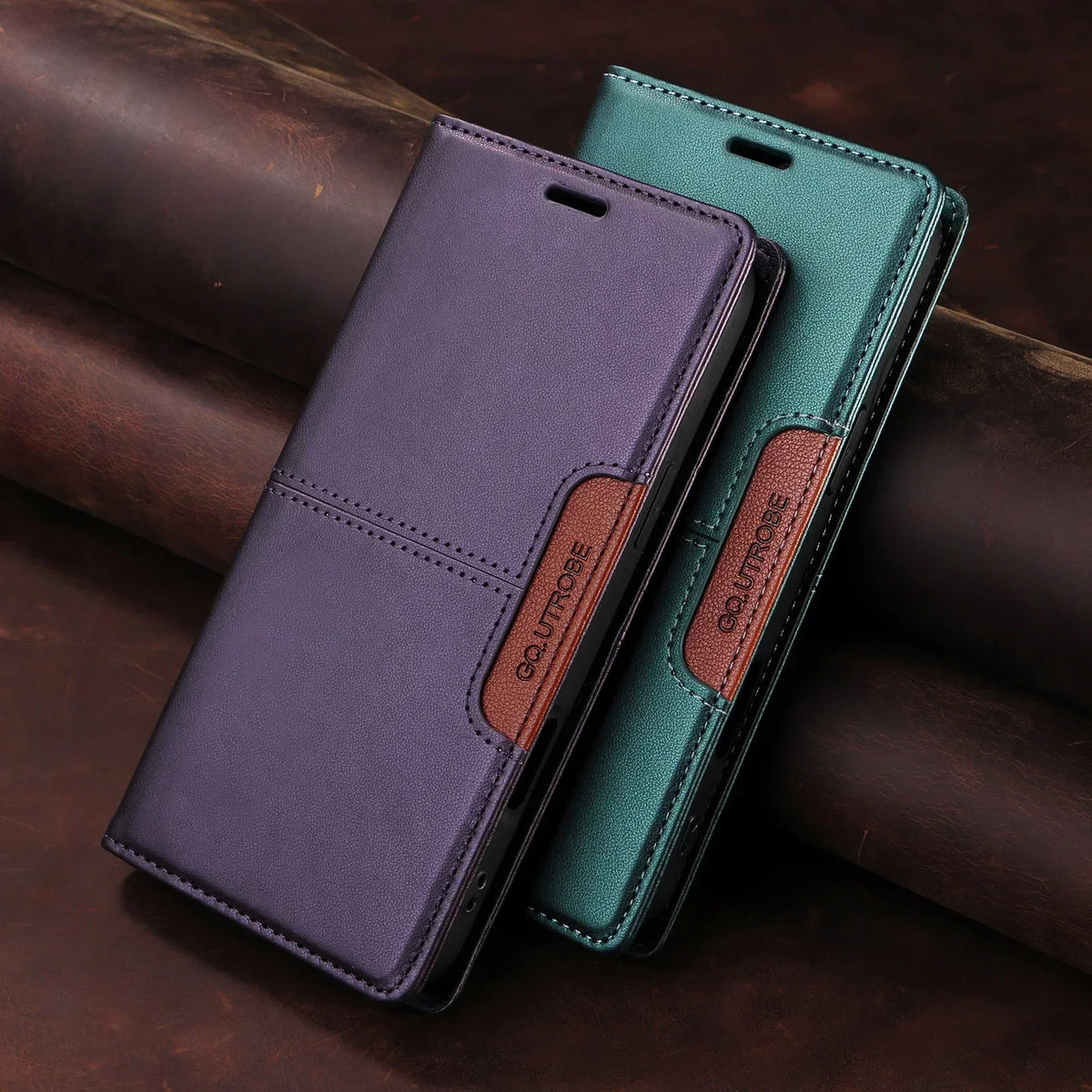 Wallet Phone Case for Samsung Galaxy S23 and Newer | RFID Blocking Faux Leather Flip Cover with Card Slots and Kickstand