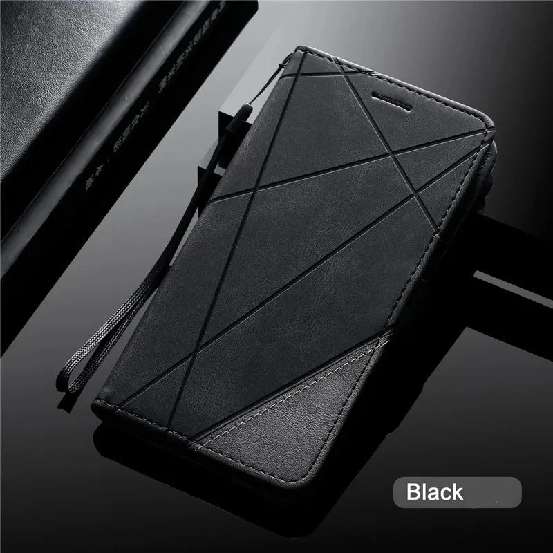 Wallet Phone Case for Samsung Galaxy A Series | PU Leather Flip Cover with Card Slots and Magnetic Closure | Stand Function
