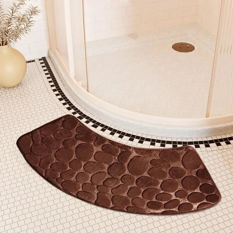 Curved Non Slip Bathroom Mat