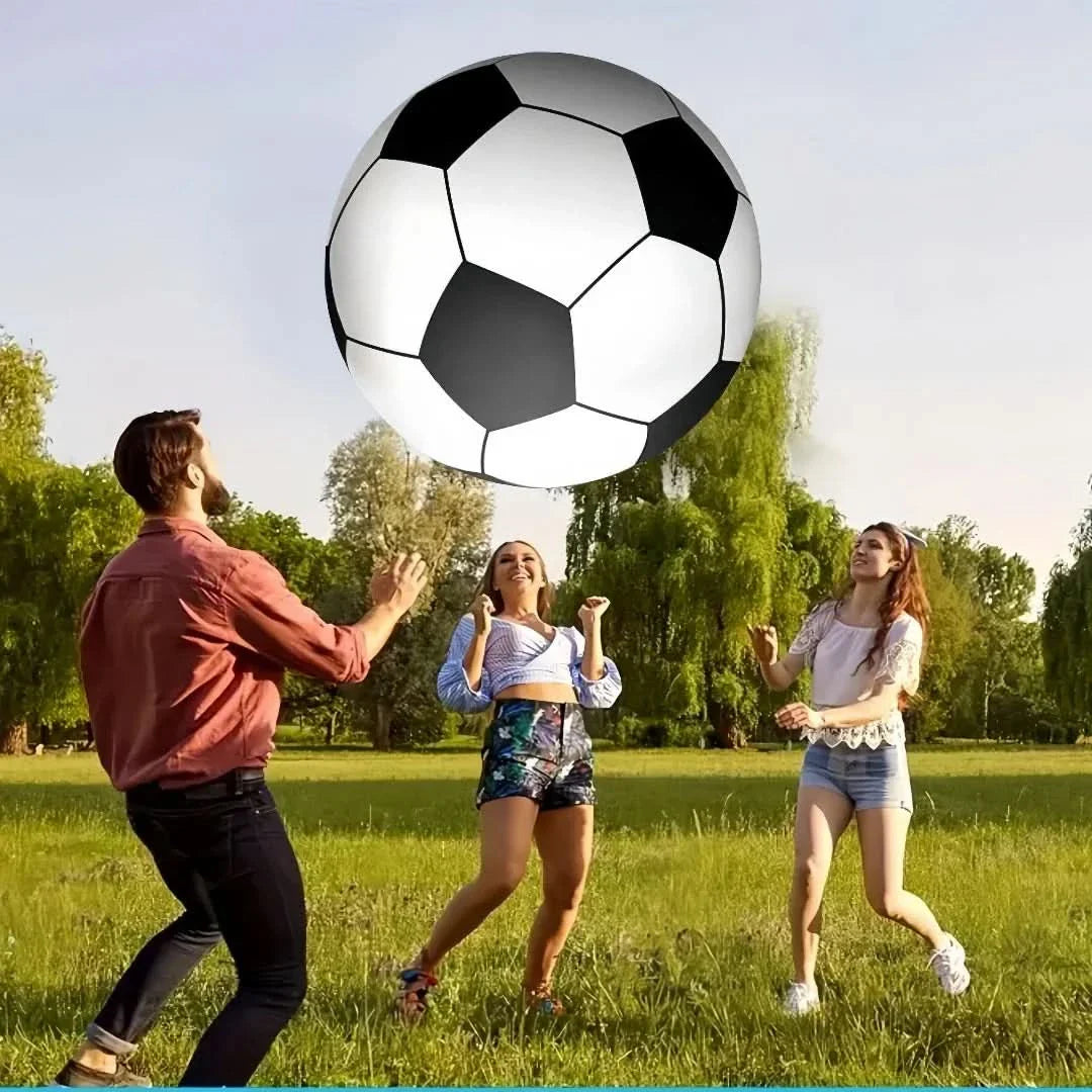 Inflatable Giant Soccer Ball | 5 Sizes: 9-21.5cm | Durable PVC Outdoor Play for Gardens, Parks & Beach Parties
