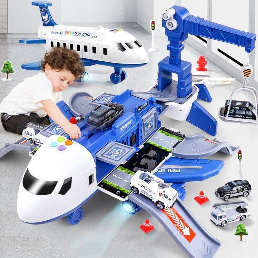 Kids Airplane and Vehicle Adventure Playset