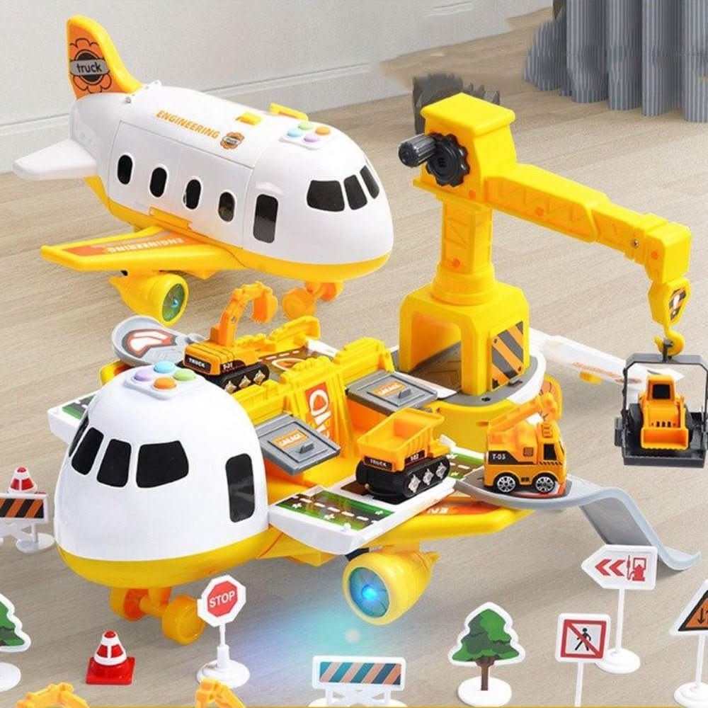 Kids Airplane and Vehicle Adventure Playset