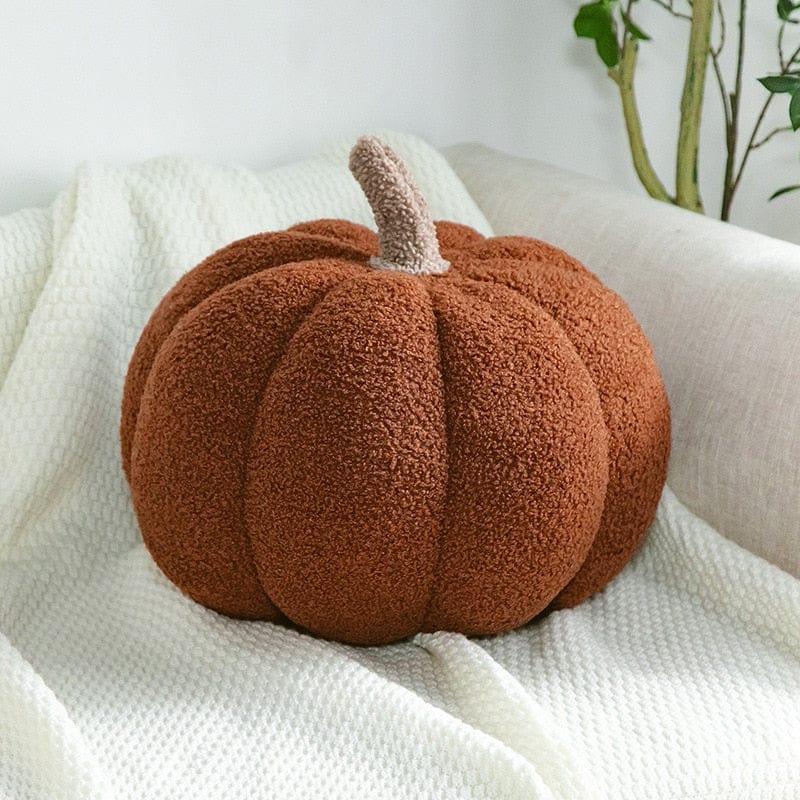 Halloween Pumpkin Throw Pillow | Available in 7 Colors | Plush Accent for Sofas, Chairs, and Beds
