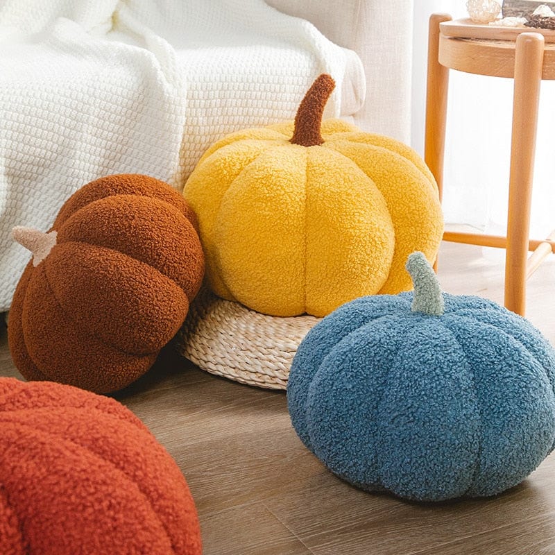 Halloween Pumpkin Throw Pillow | Available in 7 Colors | Plush Accent for Sofas, Chairs, and Beds