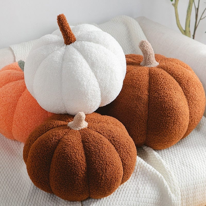Halloween Pumpkin Throw Pillow | Available in 7 Colors | Plush Accent for Sofas, Chairs, and Beds