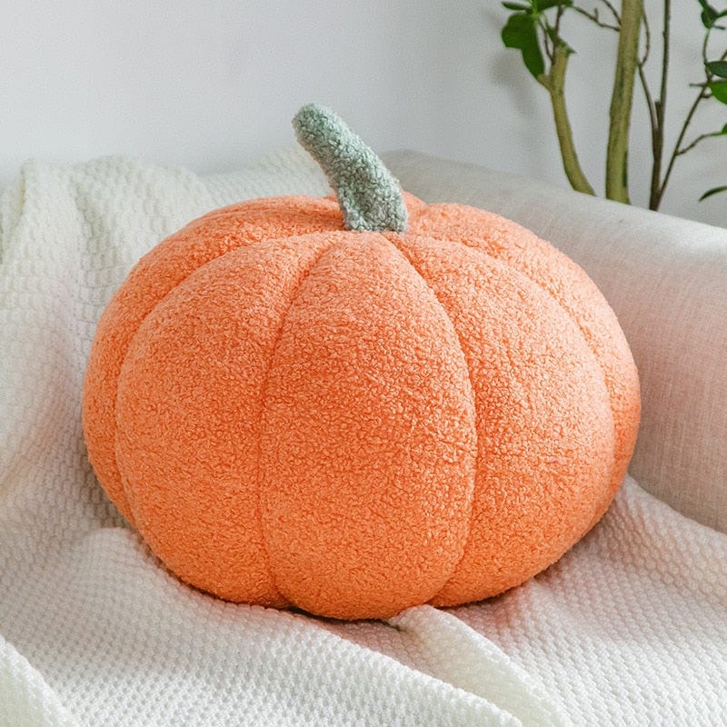 Halloween Pumpkin Throw Pillow | Available in 7 Colors | Plush Accent for Sofas, Chairs, and Beds