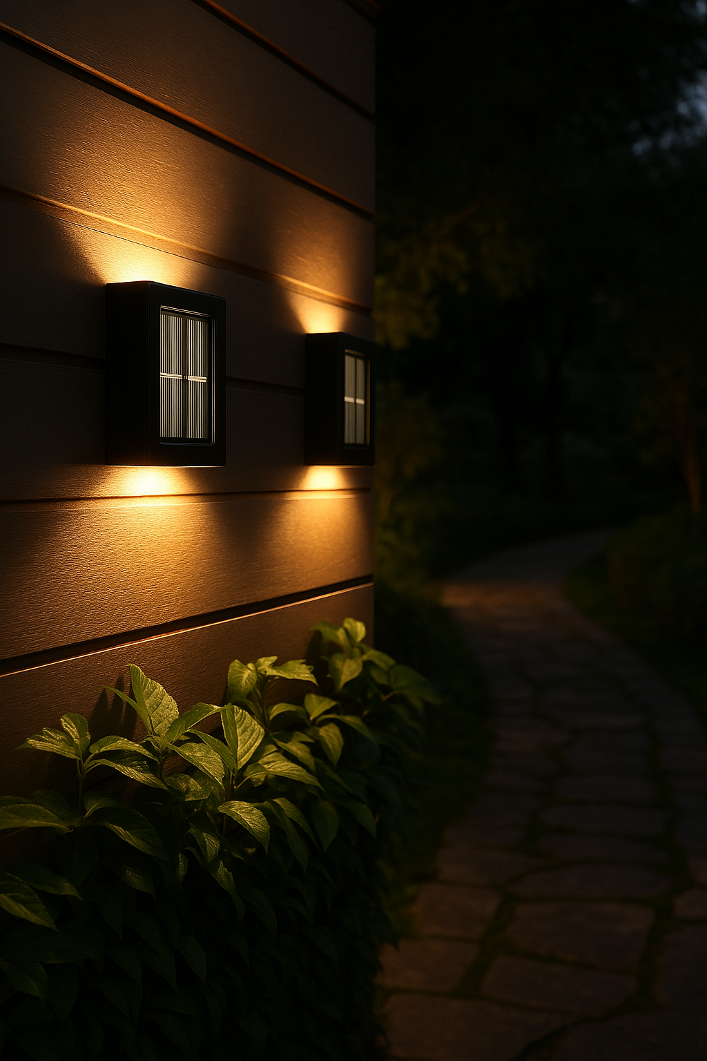Solar LED Wall Lamp for Outdoor Use – Cordless Solar-Powered Wall Lighting