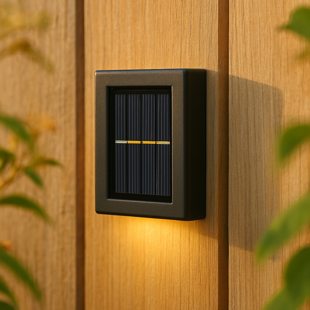 Solar LED Wall Lamp for Outdoor Use – Cordless Solar-Powered Wall Lighting