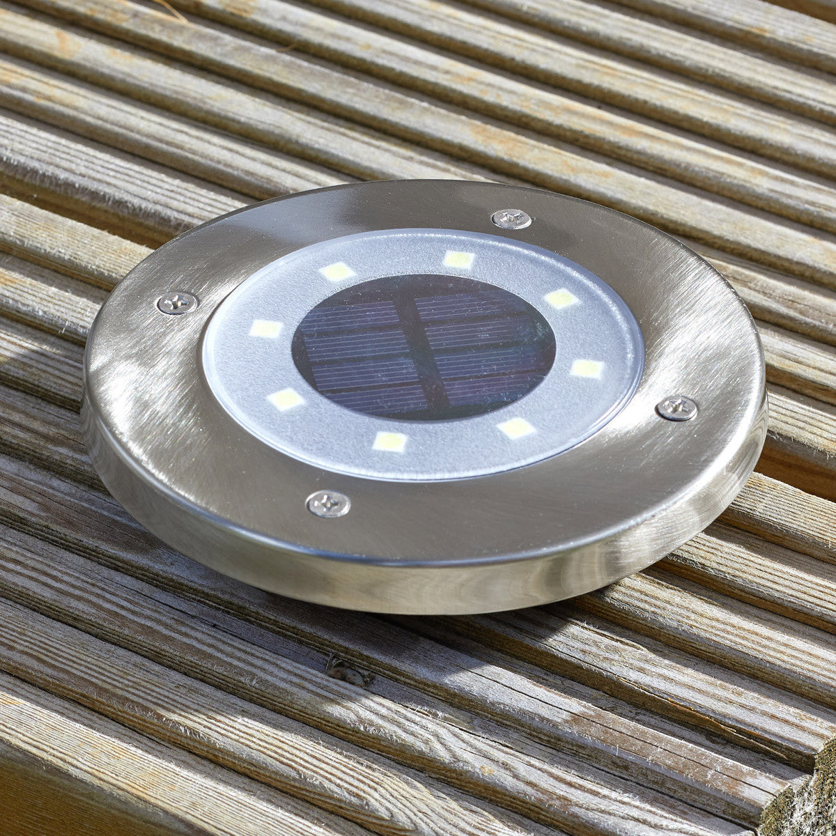 Solar Ground Lights for Paths, Lawns and Flower Beds | Dusk to Dawn Sensor, IP65 Housing | Outdoor Yard Decorations