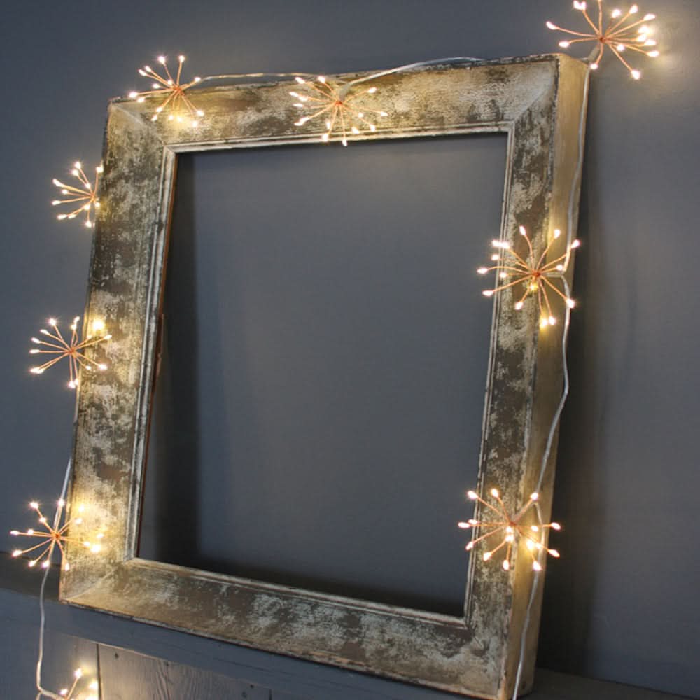 Copper Starburst String Lights Indoor Outdoor