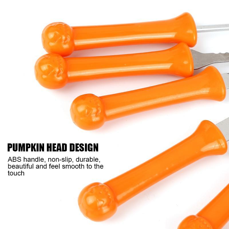 Carving tools used to cut a Halloween jack-o-lantern