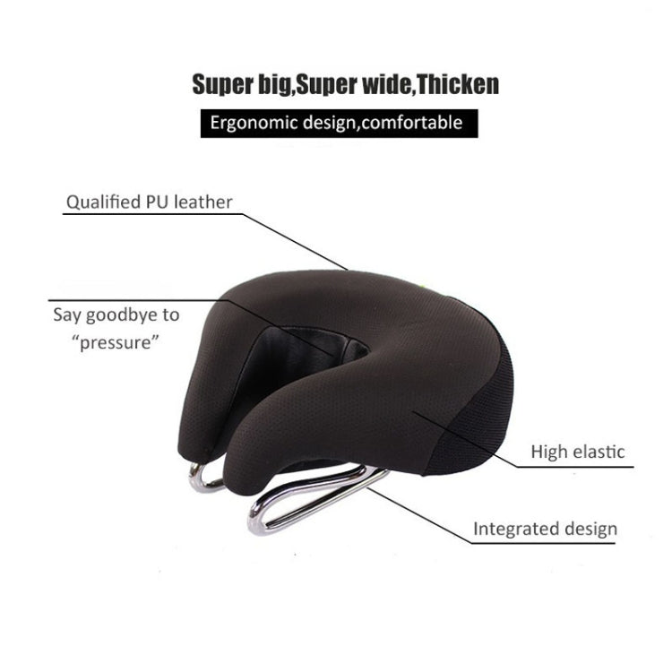 Nose-Free Bicycle Saddle in Red with Extra Thick Padding | Reflective Strip at the Back | Shock-Damping Bike Accessories