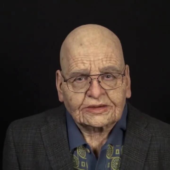 Realistic full-head old man latex Halloween mask, style H