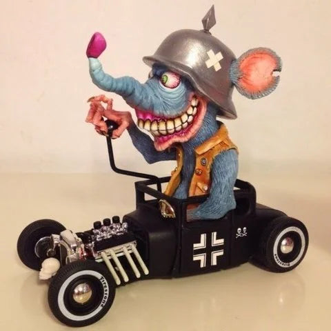 Rat monster style hand painted resin Halloween figurine