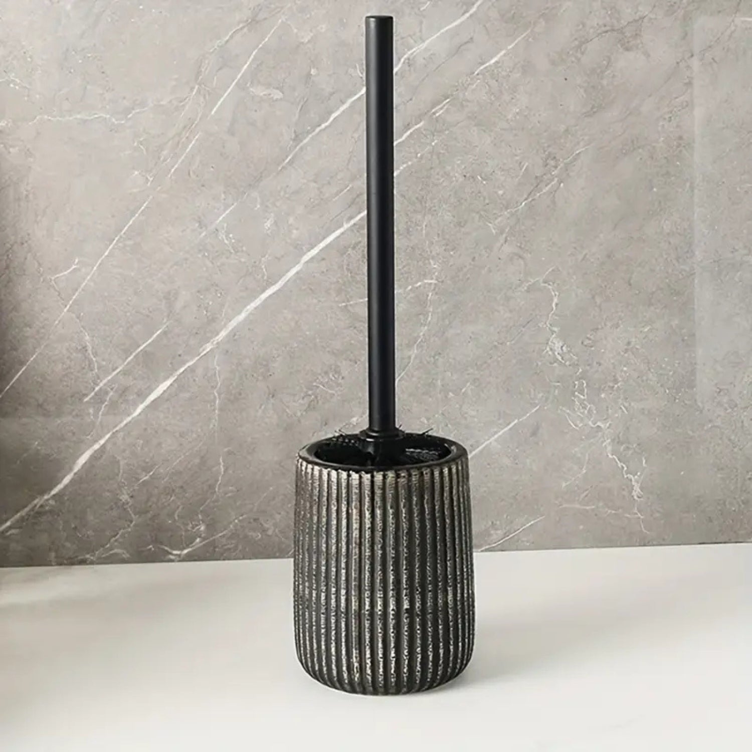 Ceramic Toilet Brush Holder Set