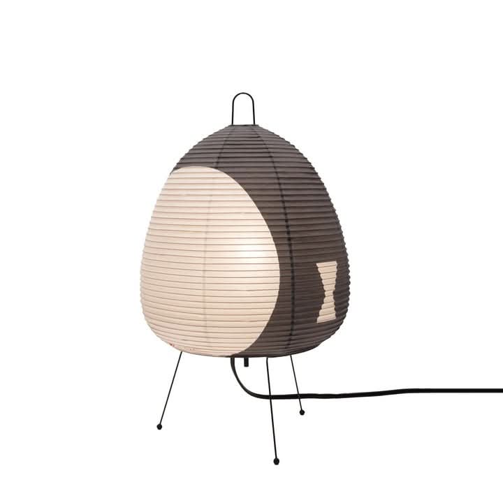 LUMIRICE - Elegant Table Lamp Made of Rice Paper in Japanese Design - Gray