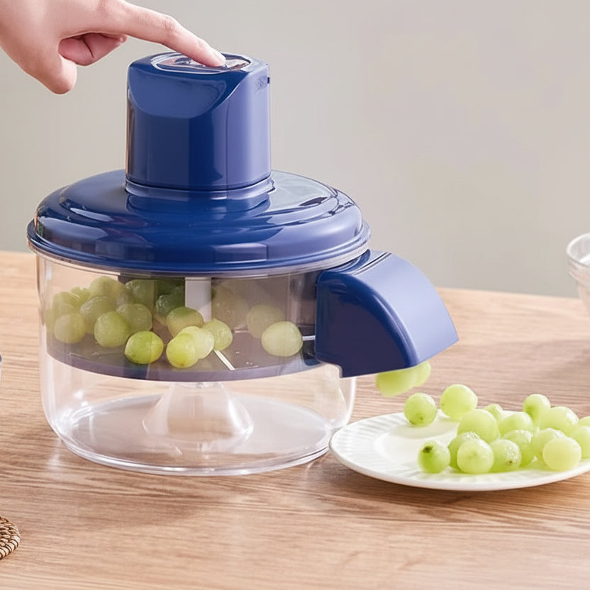 Electric Peeler for Cherry Tomatoes, Grapes & Small Fruit | Rechargeable, One-Touch Operation | Easy to Clean