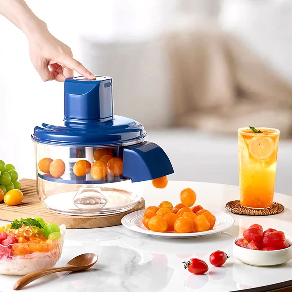Electric Peeler for Cherry Tomatoes, Grapes & Small Fruit | Rechargeable, One-Touch Operation | Easy to Clean