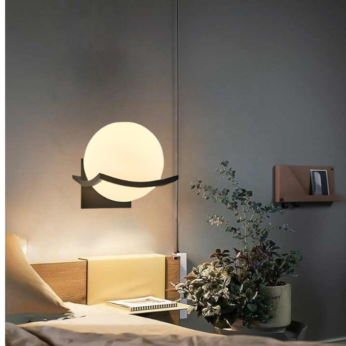 LED Wall Lamp Glass Panel