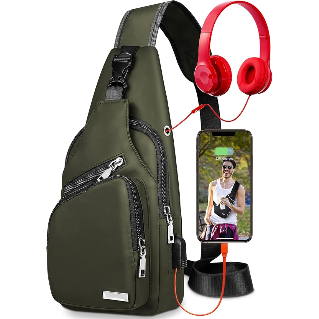 Waterproof Sling Bag Travel Hiking Crossbody