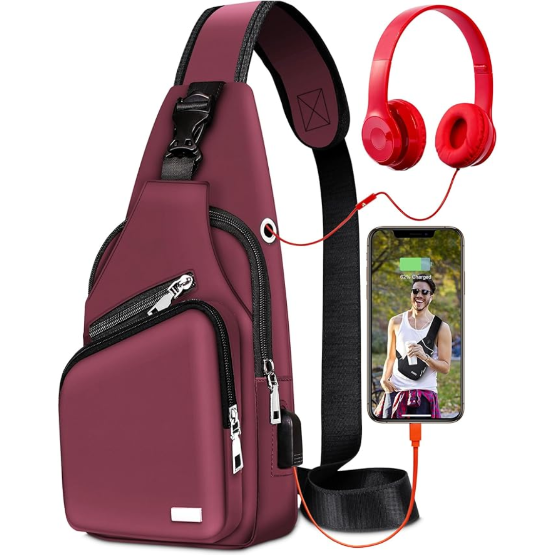 Waterproof Sling Bag Travel Hiking Crossbody