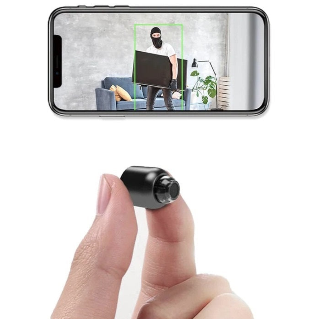 Mini WiFi Security Camera 2 Pack | 1080p Live View with Night Vision and Motion Alerts | Baby and Pet Monitor