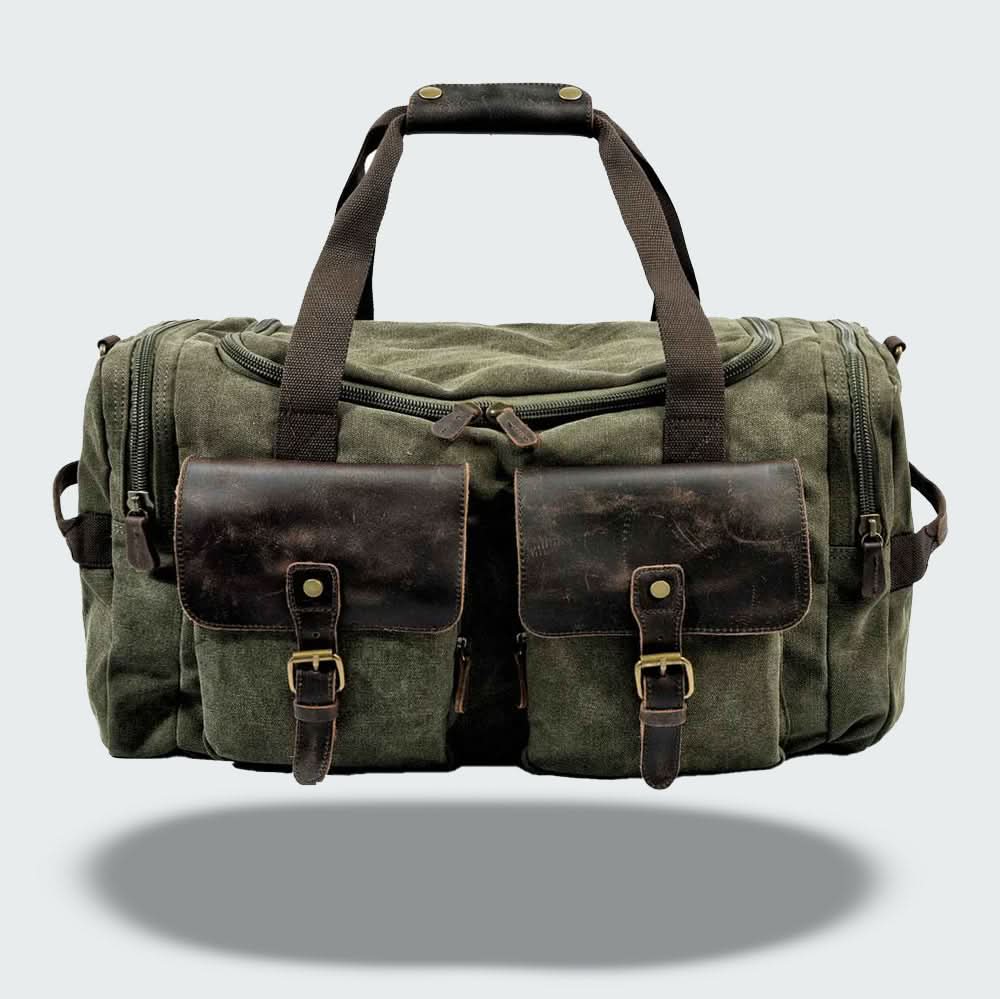 Waxed Canvas Travel Duffle 9.6 Gallon