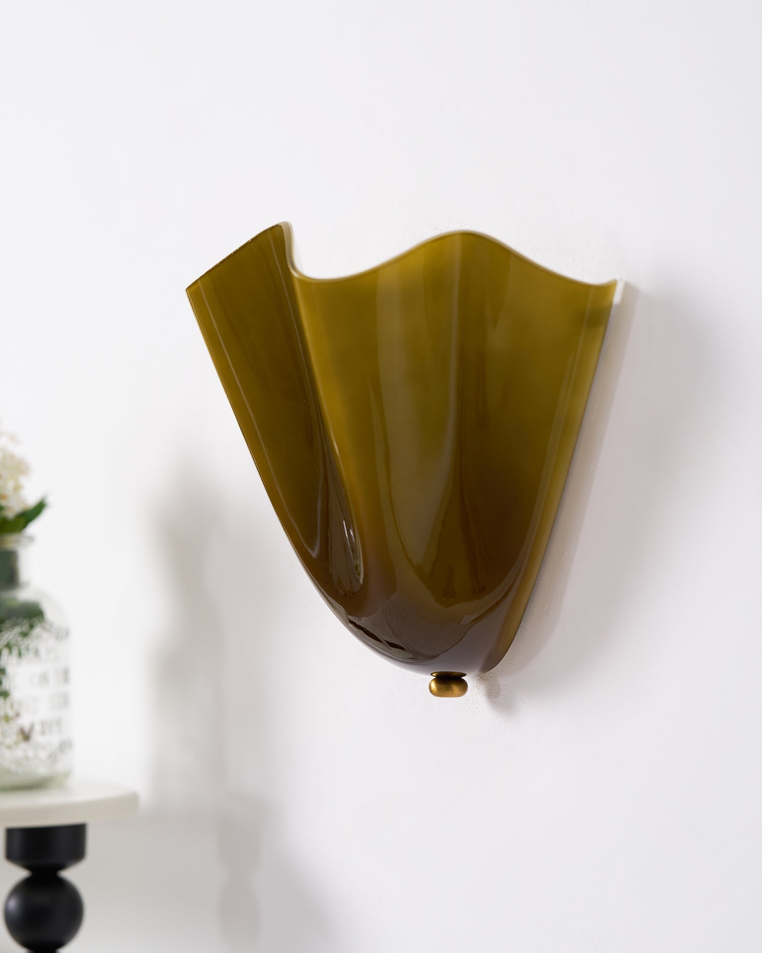 Hand Blown Glass Wall Lamp
