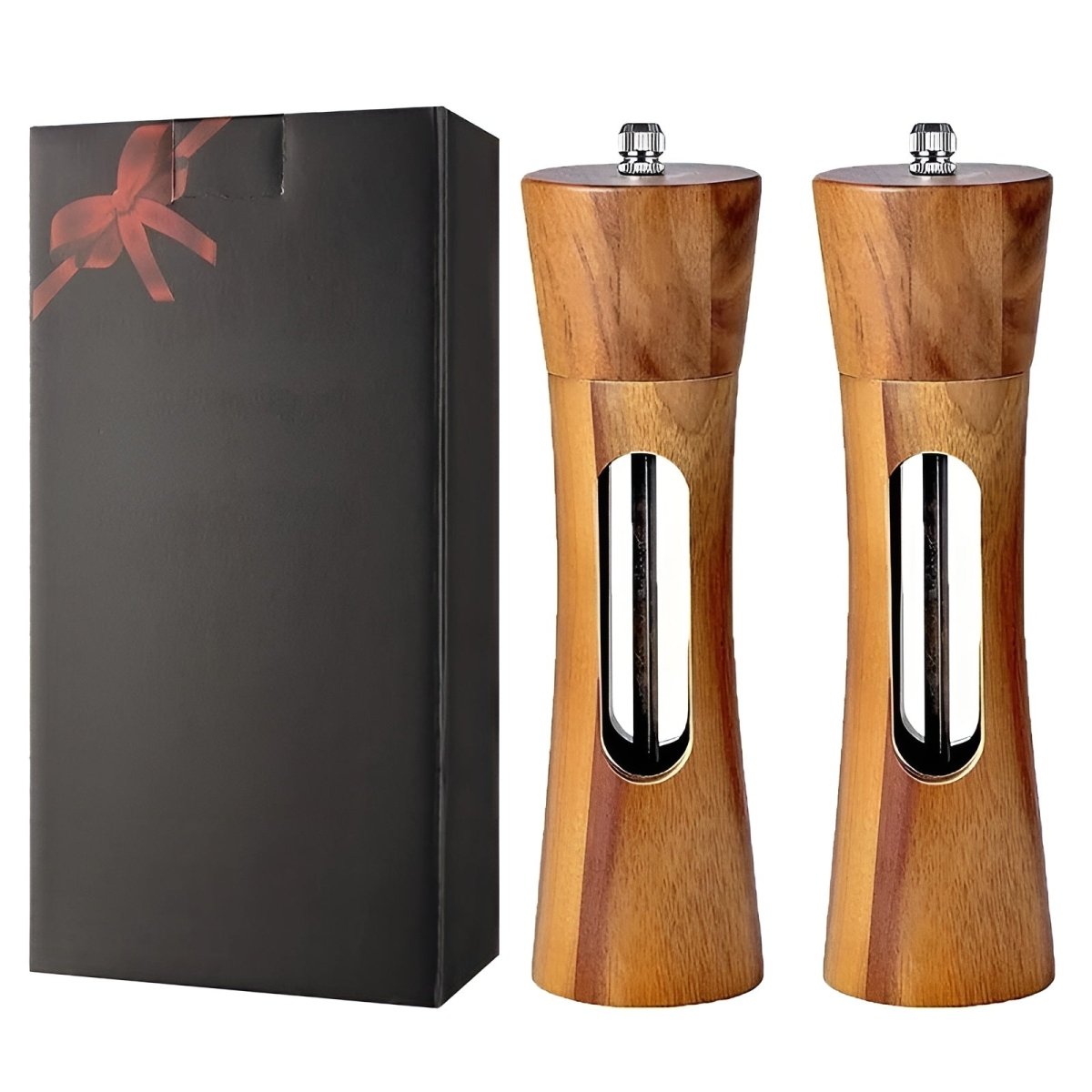 TABLEOAK – Elegant salt and pepper grinders made of wood for precise seasoning