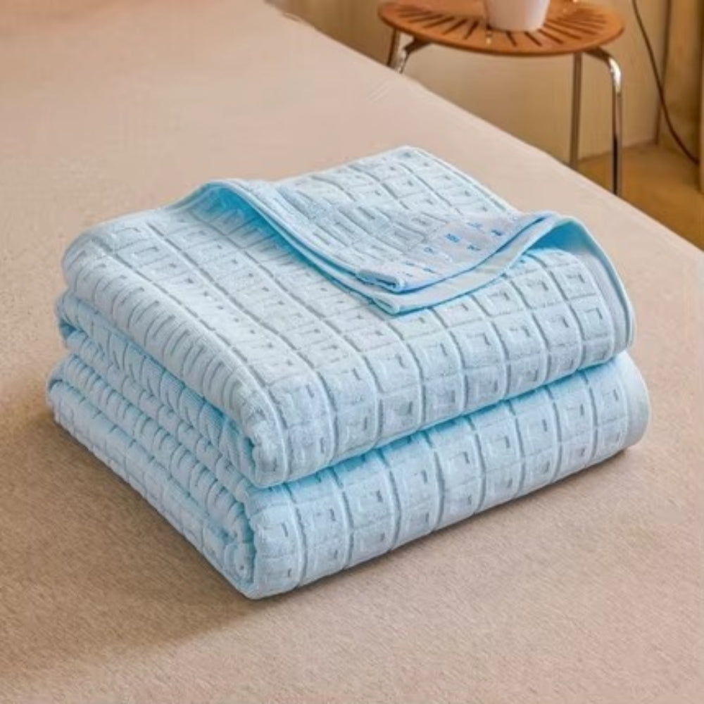 Waffle Cotton Summer Blanket Bedspread Throw