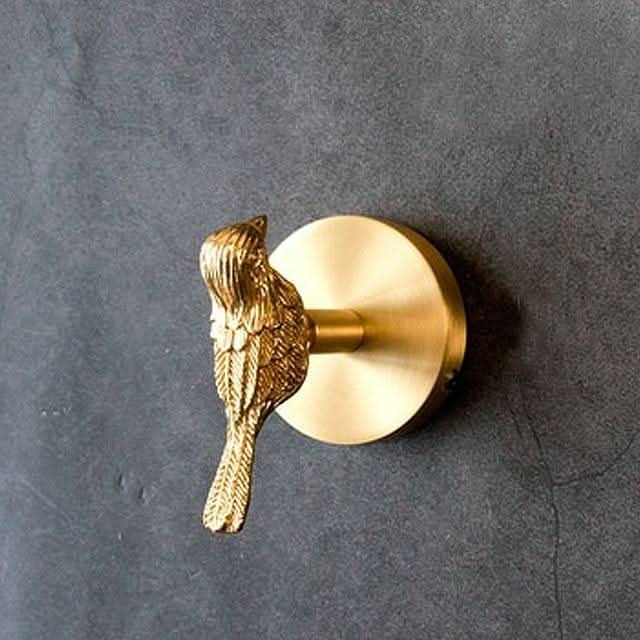 Brass Animal Head Wall Hooks in 8 Designs | Bird, Deer, Butterfly & More | Sculptural Entryway Storage for Coats & Keys