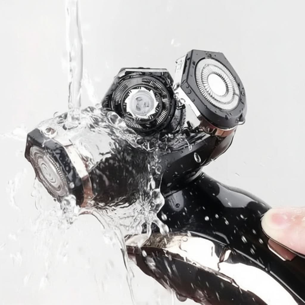 Waterproof Electric Shaver | Basic or Deluxe Kit | Rechargeable Wet & Dry Grooming Razor for Smooth Skin-Friendly Shaves