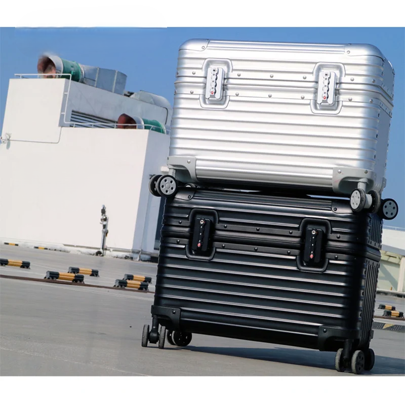 Monaco Aluminum Magnesium Hard Shell Suitcase with 360 Spinner Wheels