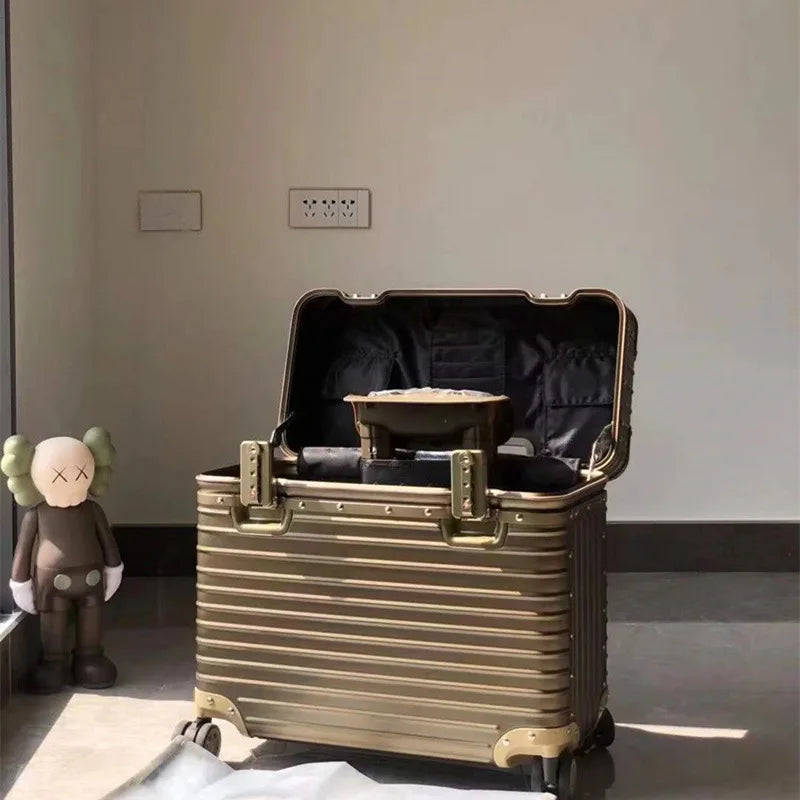 Monaco Aluminum Magnesium Hard Shell Suitcase with 360 Spinner Wheels