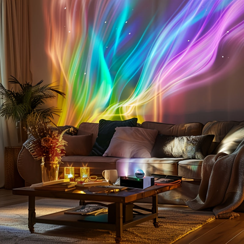 Aurora Projector for a Bedroom Ceiling and Walls | Multicolor Night Light for a Calm Atmosphere or a Party