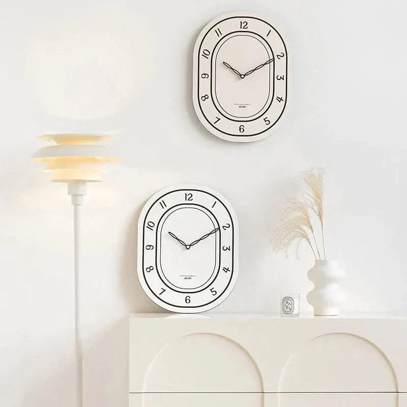 Oval Roman Numeral Wall Clock