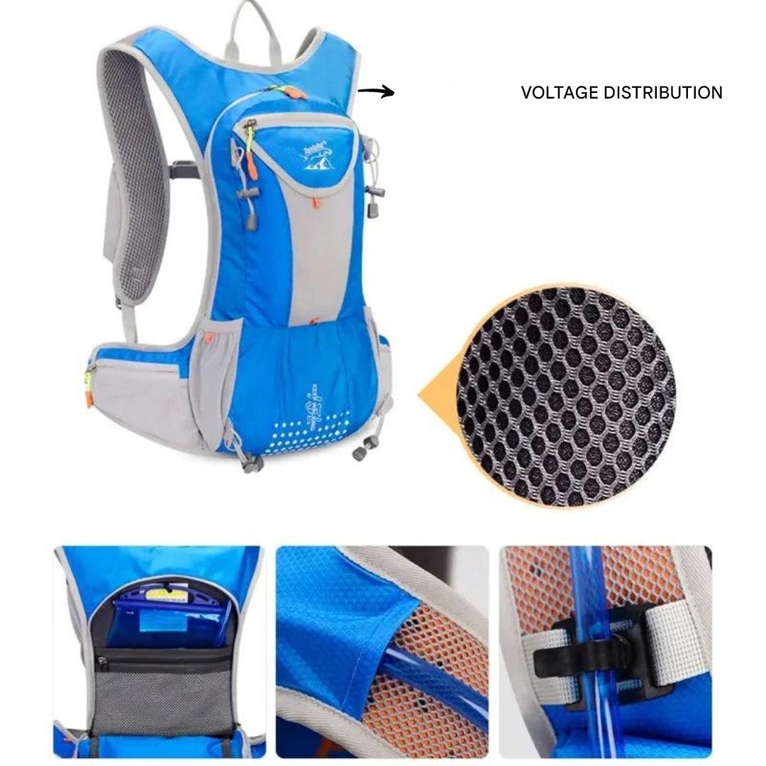 Hydration Travel Backpack with 2L Water Bladder | Lightweight 590g Pack for Hiking and Cycling | 7 Colors