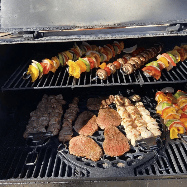 Stainless Steel 3 Prong BBQ Skewers