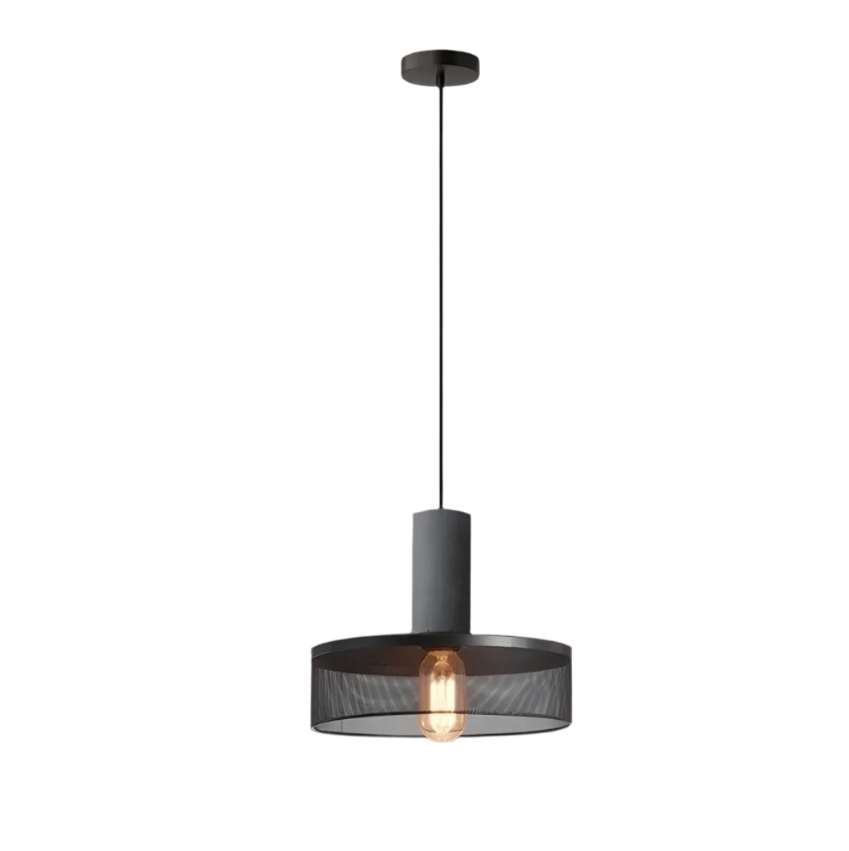 Industrial Loft Pendant Light with Concrete Finish