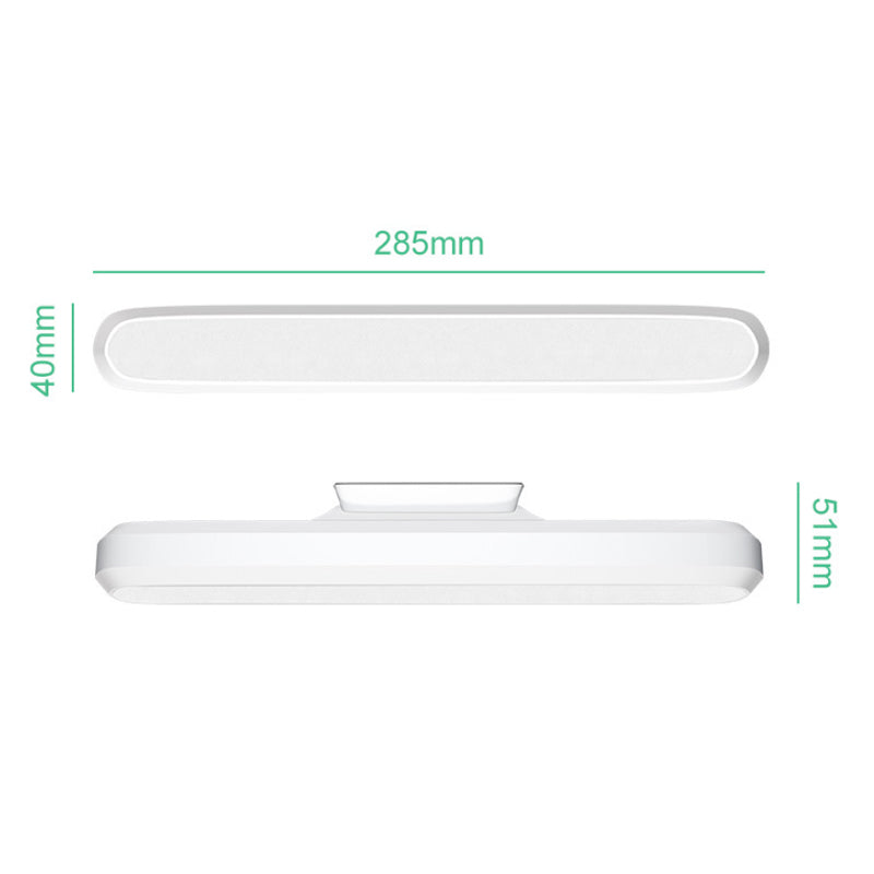 Magnetic Rechargeable Desk Lamp with Touch Dimming | 1800 mAh Battery, up to 24 Hours on USB-C | Black or White