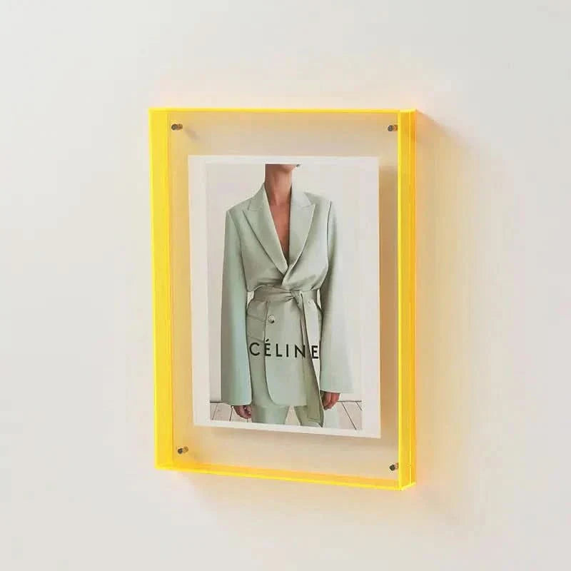 Acrylic Photo Frame Colored Edges