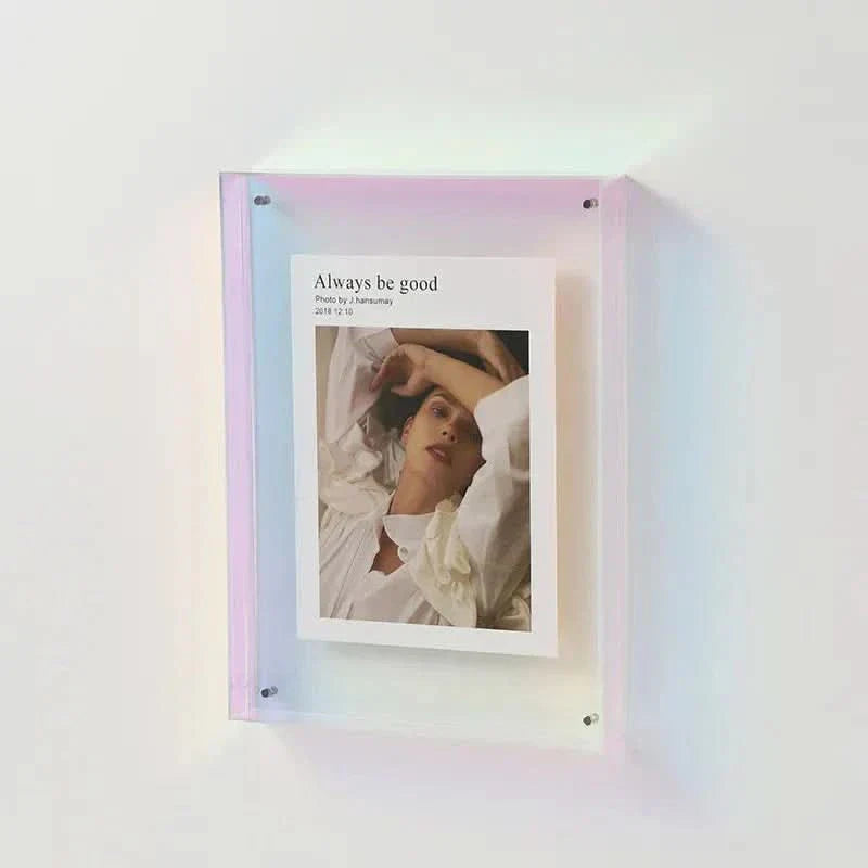 Acrylic Photo Frame Colored Edges