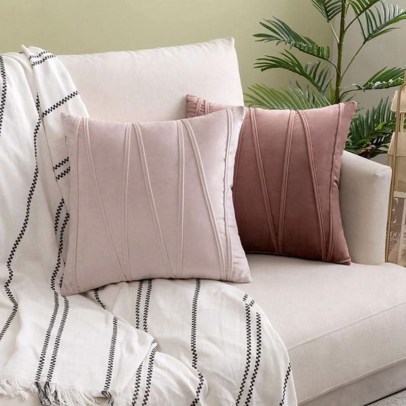 Velvet Throw Pillow Removable Cover Cushion