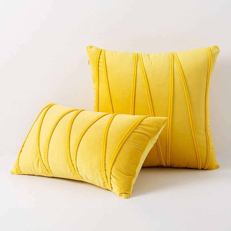 Velvet Throw Pillow Removable Cover Cushion