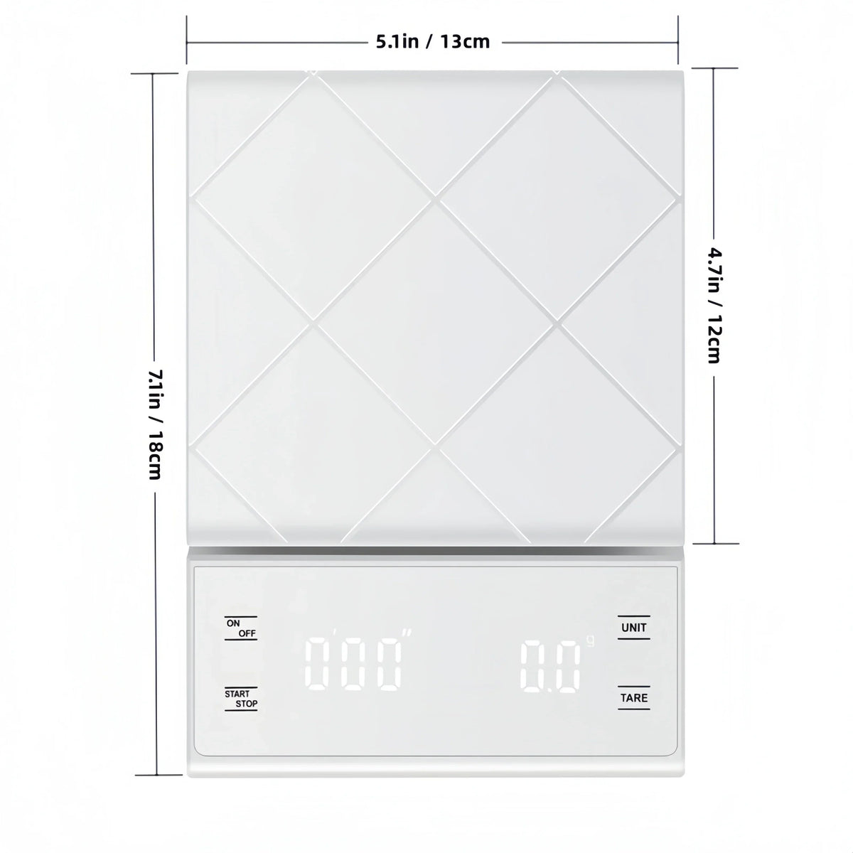 Digital Kitchen Scale with Built-In Timer and Tare | Weighs in Grams, Ounces and Milliliters | 2 Colors