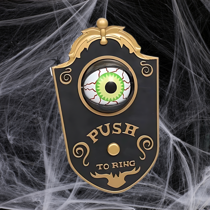 Halloween Door Decoration | Available in Black, White | Covers a Standard Doorway for Porches and Entrances