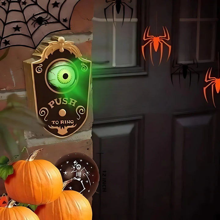 Halloween Door Decoration | Available in Black, White | Covers a Standard Doorway for Porches and Entrances
