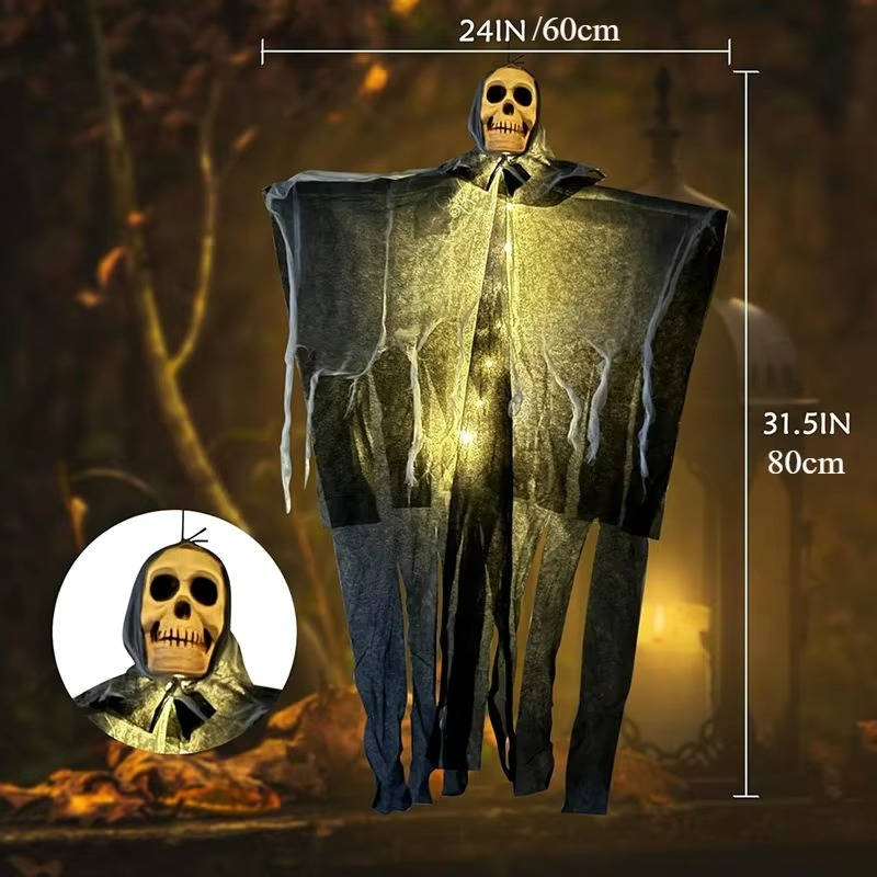 Creepy skull decoration for haunted house setups