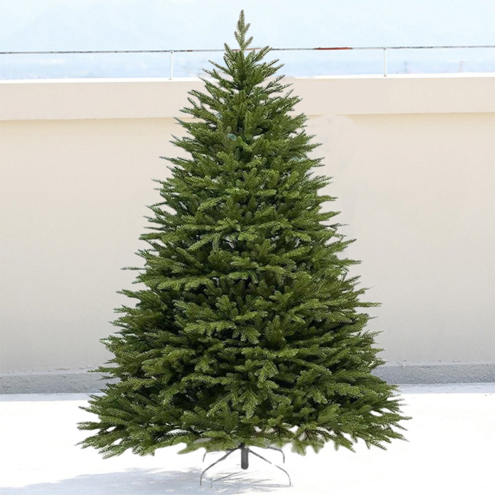 Artificial Christmas Tree with Warm White LED Lights | Pre Lit Xmas Fir in Several Heights | Realistic Festive Branches