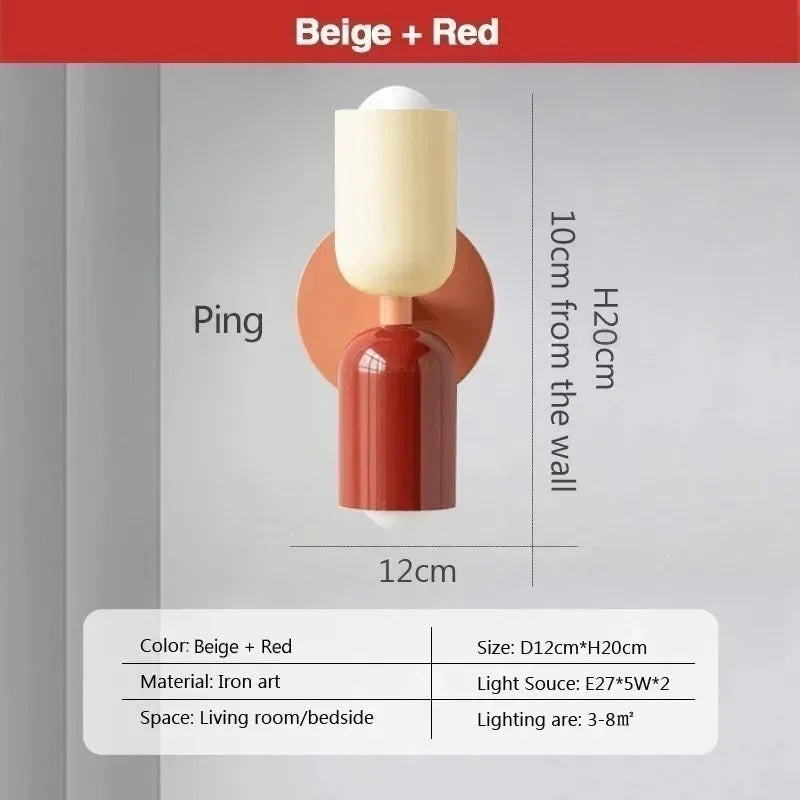 Nordic Double Head Wall Lamp for Indoor Lighting